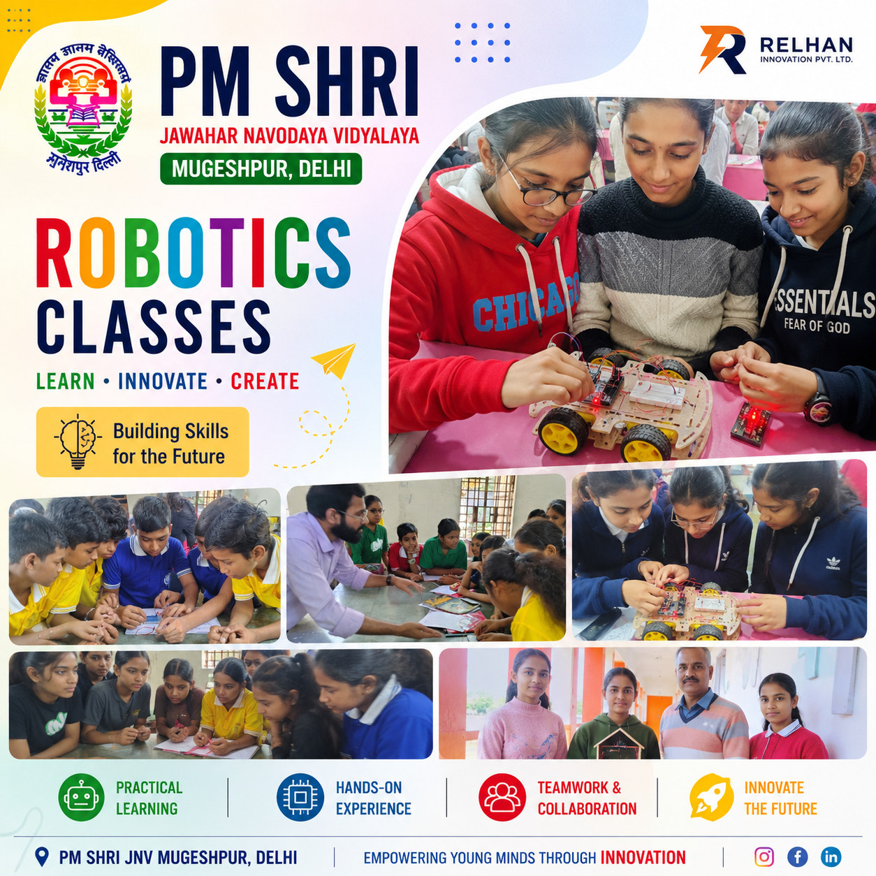 PM SHRI JNV Mugeshpur, Delhi — Robotics Classes