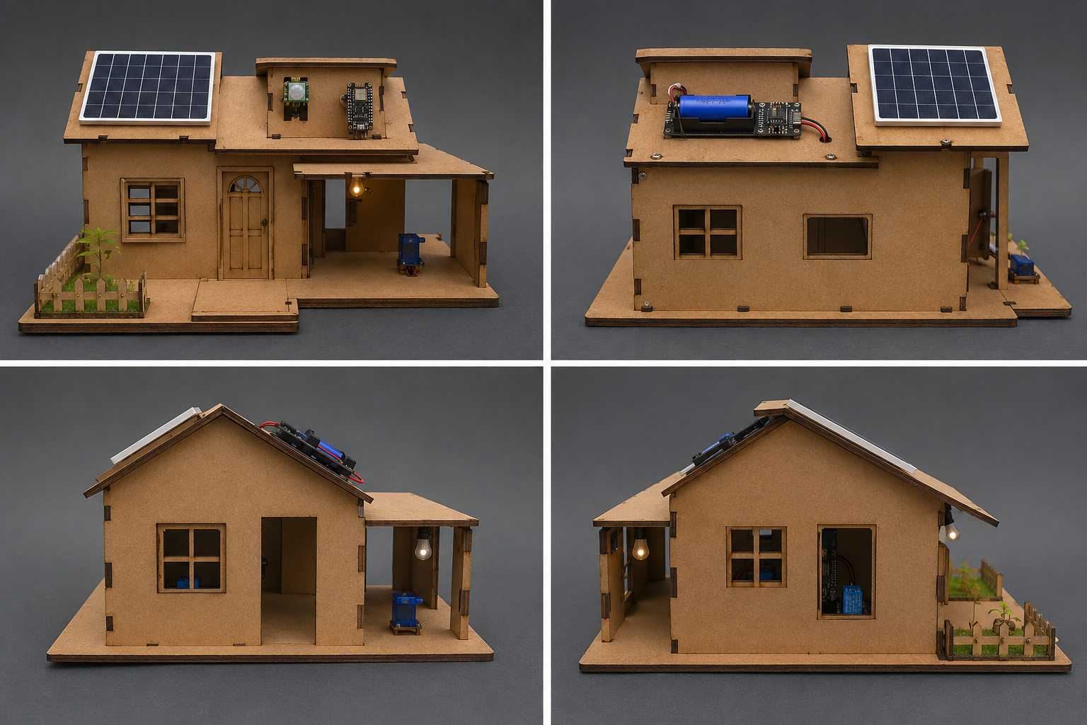 Student build — solar-powered smart home model