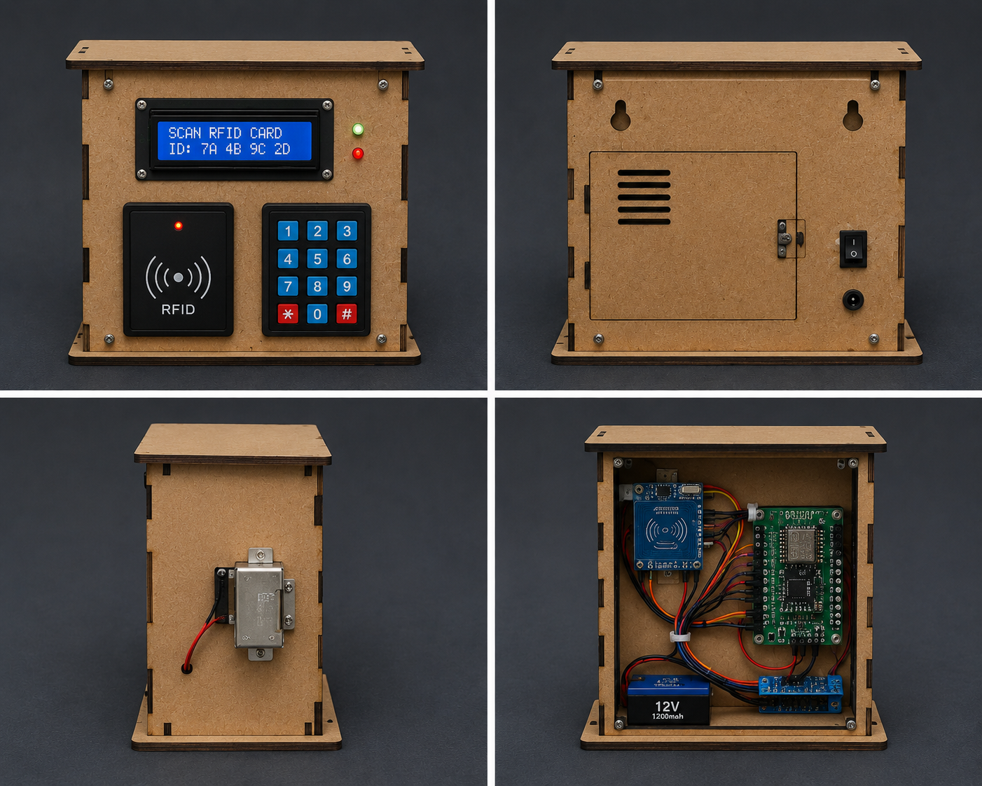 Student build — RFID keypad access control box