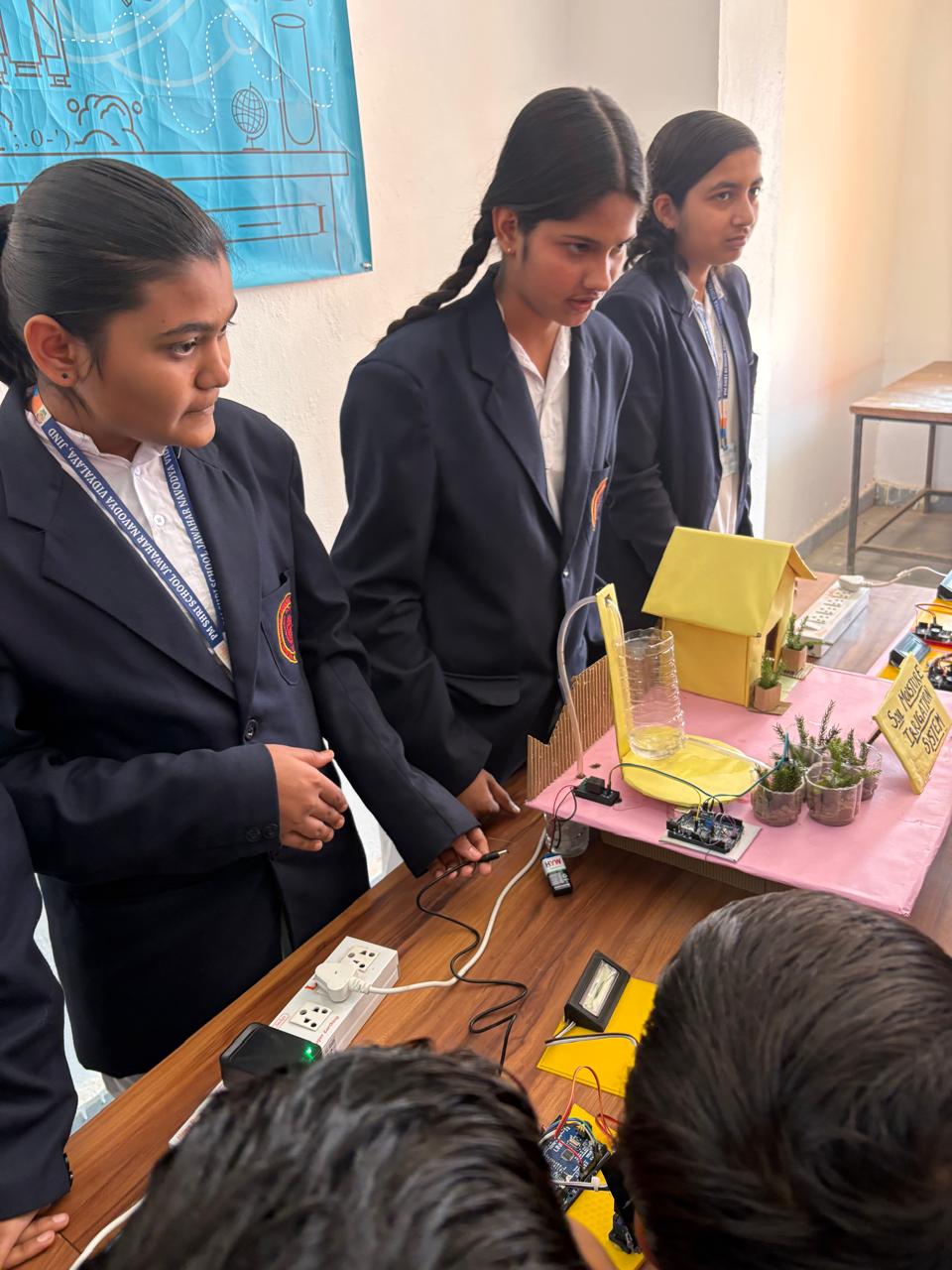 Students at a Relhan Innovation workshop or exhibition