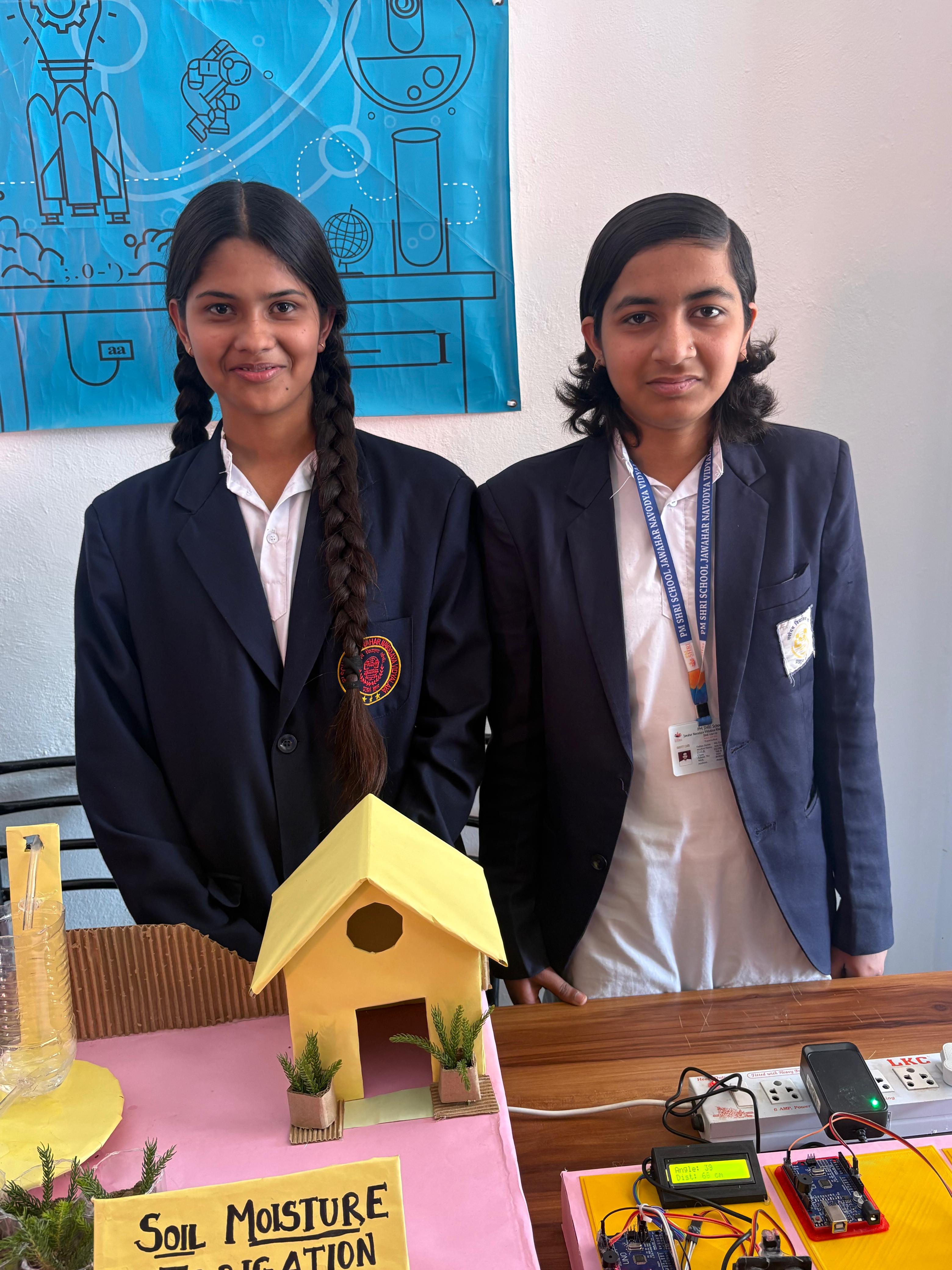 Students at a Relhan Innovation workshop or exhibition