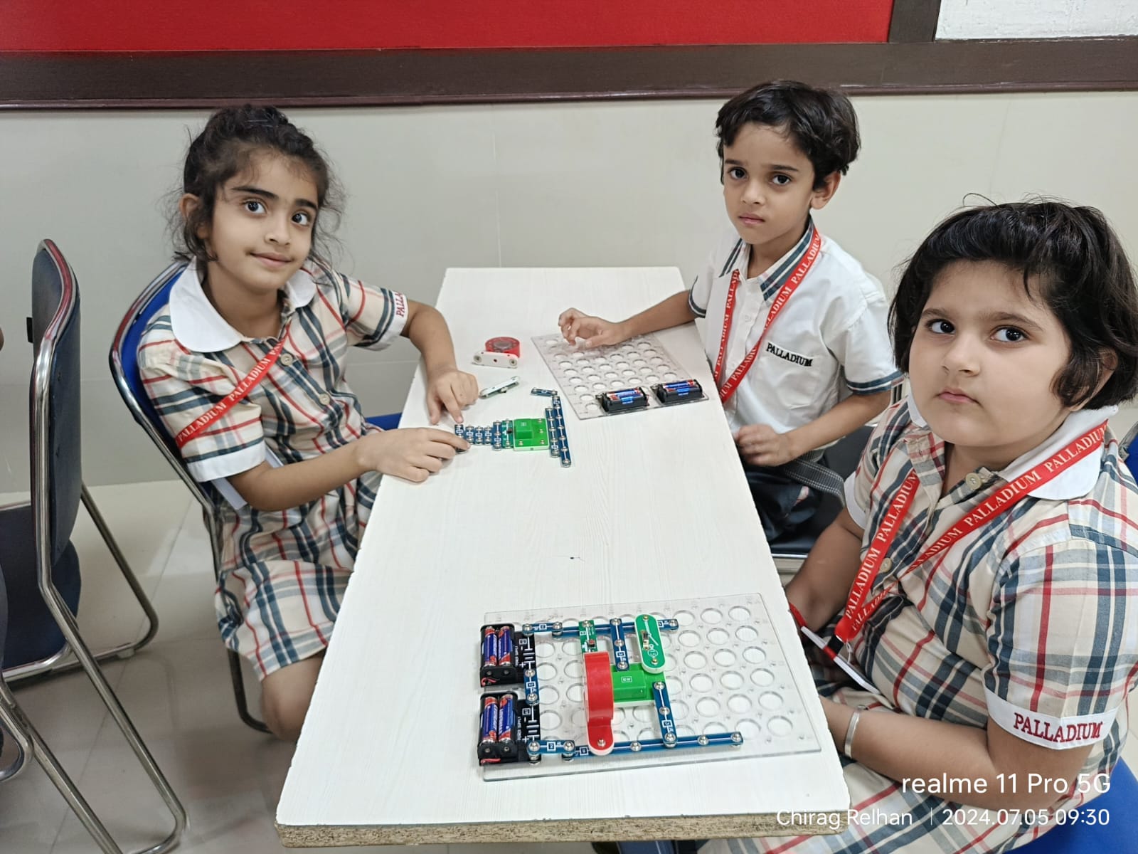 Students at a Relhan Innovation workshop or exhibition